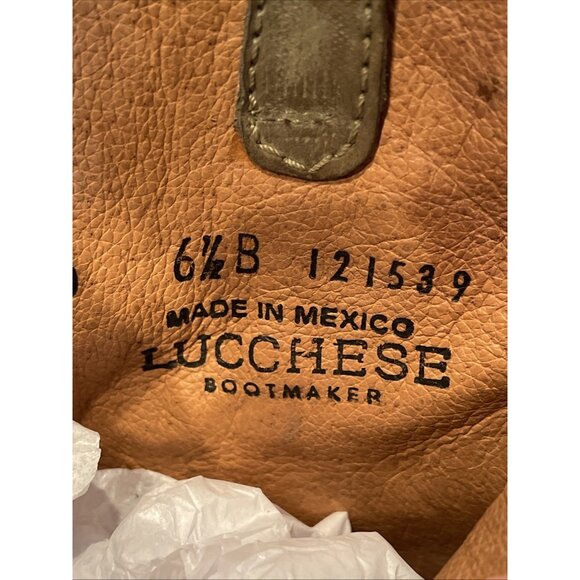 NWOB NWT Lucchese Boots Bootie Zip Women's 6.5 Suede Olive Green w/ Studs #M6040 - Picture 12 of 16